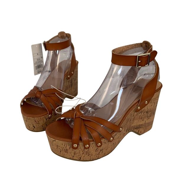 Mossimo Women's Cork Platform Wedge Sandals Size 9.5 - Picture 1 of 7